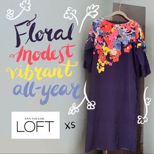 Stunning floral knee-length dress